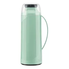 Termo Invicta 1l Térmico Aislamiento De Vidrio Frío Caliente Color Verde Menta