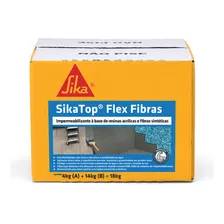 Sikatop Flex Fibras Caixa 18kg Impermeabilizante P/ Piscinas