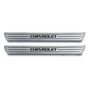 Cubre Estribos Aluminio  Del C/logo Chevrolet Aveo 2017