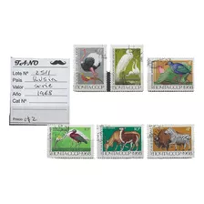 Lote2511 Rusia Serie Año 1968 Estampillas Fauna