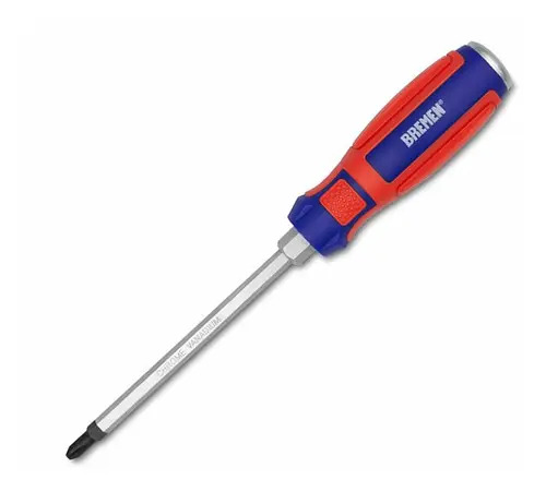 Destornillador Bremen Varilla Pasante Phillips Ph2x100 Cod. 6752