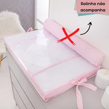 Trocador Reto Para Comoda Bebe Não Acompanha O Rolinho Cor Rosa