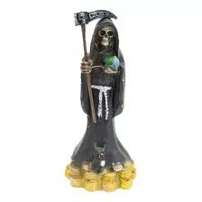 Imagen Resina Santa Muerte 15 Cm 1 Pieza