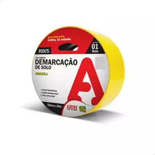 Fita Adesiva Demarcação De Solo 50 X 30 Metros Amarela Adere