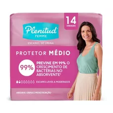 Protetor Diário Médio Sem Abas Plenitud Femme 14 Unidades