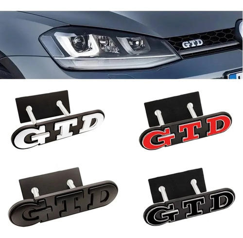 3d Metal Gtd Logo Sticker Para Compatible Con Vw Compatible Foto 2