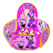 Piscina De Bolinhas Minnie Com Cesta De Basquete