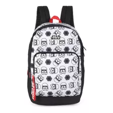 Mochila Escolar Cinza Star Wars Forces Darth Vader Grande