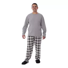 Pijama De Inverno Top Plus Size Masculino Victory