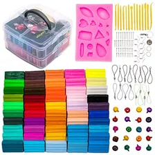 79 Piece Polymer Clay Starter Kit, Oven Bake Modeling C...