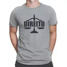 Camiseta Basica Algodão Masculina Faculdade Direito Balança