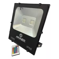 Reflector Led Colores Rgb C/control 100w Exterior Decorativo