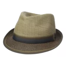 Scala Fedora Mate De Rafia Y Trenzado Para Hombre, Marrón, G