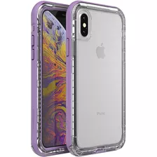 Funda Para iPhone XS/x, Transparente/violeta/resistente