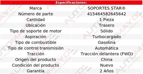 Soporte Tacn De Motor Tras S60 5 Cil 2.0l Aut Turbo 01-04 Foto 2