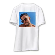 Playera Personalizada Blanca Bad Bunny Lentes De Sol Peinado