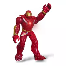 Boneco Hulkbuster Articulado 30cm Grande Com Som Super Heroe