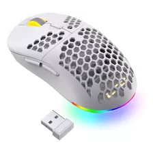 Mouse Ltc Mosh Pit Inalambrico Ergonomico Liviano Blanco ...