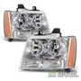 Par Faros Negro Ahumado Chevrolet Tahoe Lt 2007 5.3l