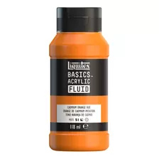 Tinta Acrílica Basics Fluid 118ml Cadmium Orange Hue