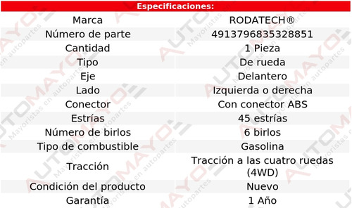 1 - Maza De Rueda Del Rodatech F-150 Heritage V6 4.6l 04 Foto 5