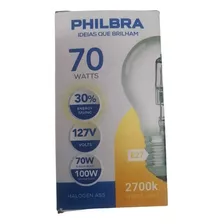 Kit 3 Lâmpadas Halógenas 70w 127v Philbra 2700k