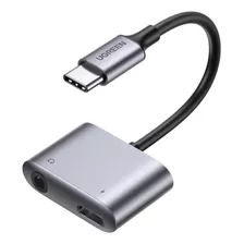 Adaptador Usb-c A Jack 3.5mm Y Carga Pd60w Ugreen