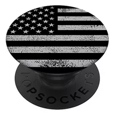 Soporte Popsockets Bandera Ee. Uu. Negra Y Blanca