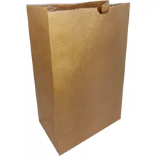 100 Sacos Kraft Delivery Médio Fast Food Entregas 24x30x14