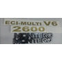 Emblema Eci-multi V6 3000 Laterales Mitsubish Montero Dorado Mitsubishi Montero IO