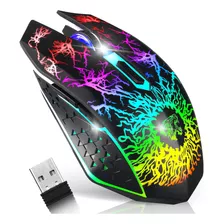 Vegcoo Mouse Inalámbrico Para Juegos, Mouse Recargable Par.