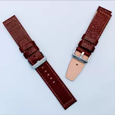 Malla/correa Cuero Original P/reloj 22mm Marron Cyber Outlet