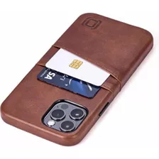 Funda Cartera Dockem Compatible iPhone 12pro 6.1 Marrón