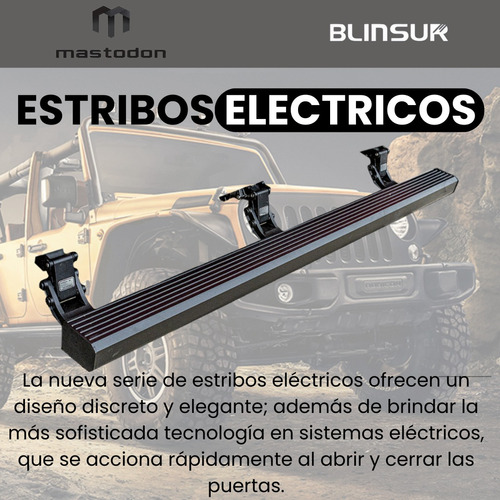 Estribos Electricos Mastodon Jeep Jl 4 Puertas 2018 - 2024 Foto 2
