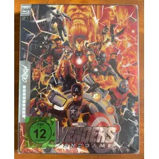 4k + Bluray Steelbook Vingadores Ultimato - Mondo - Marvel