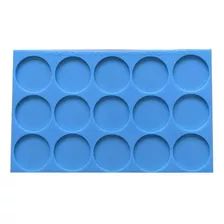 Molde Set 15 Placas Circulares Para Resina Epoxi - 5cm S/o 