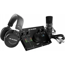 Kit Interface M-audio Mic E Fone Profissional Air1924 24bits