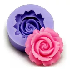 Molde De Silicona Fondant Flor Rosa