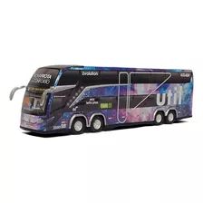 Miniatura Ônibus Util Evolution Modelo G8 Double Decker 30cm