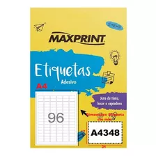 Caixa De Etiquetas A4348 C/300 Folhas 96 Etiq/folha Maxprint