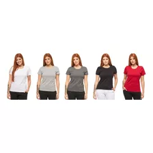 Kit 05 Camisetas T-shirts Feminina Baby Look C6