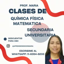 Profesor Matemática Física Y Química Secundaria Y Universita