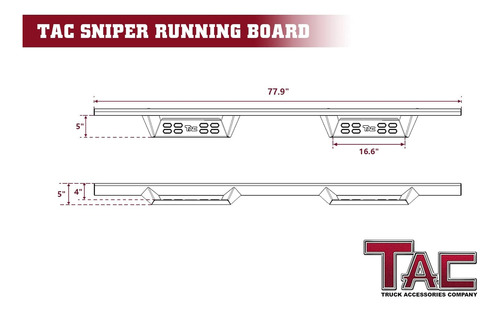 Tac - Estribos De Francotirador Compatibles Con Toyota Tacom Foto 4