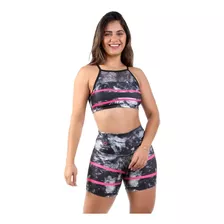 Conjunto Fitness Estampa Sublimada (top+bermuda) 10638