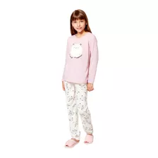 Pijama Infantil Inverno Longo Malha Confortável Fechado 
