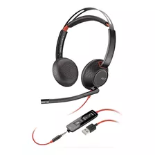 Auricular Poly Blackwire 5220, Con Micrófono, Usb-a, Negro