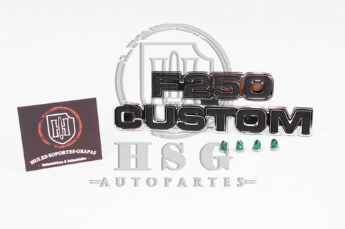 Emblemas Ford F250 Custom 1977-1979 Originales Par Foto 2