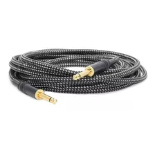 Cable Guitarra Electrica Bajo Plug De Lujo Textil 5 Mts Hamc