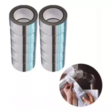 10 Fitas Adesiva Metalizada Aluminizada Emenda Manta Térmica