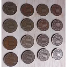 Serie De 16 Monedas 100 Pesos Antiguas 1981 - 2000